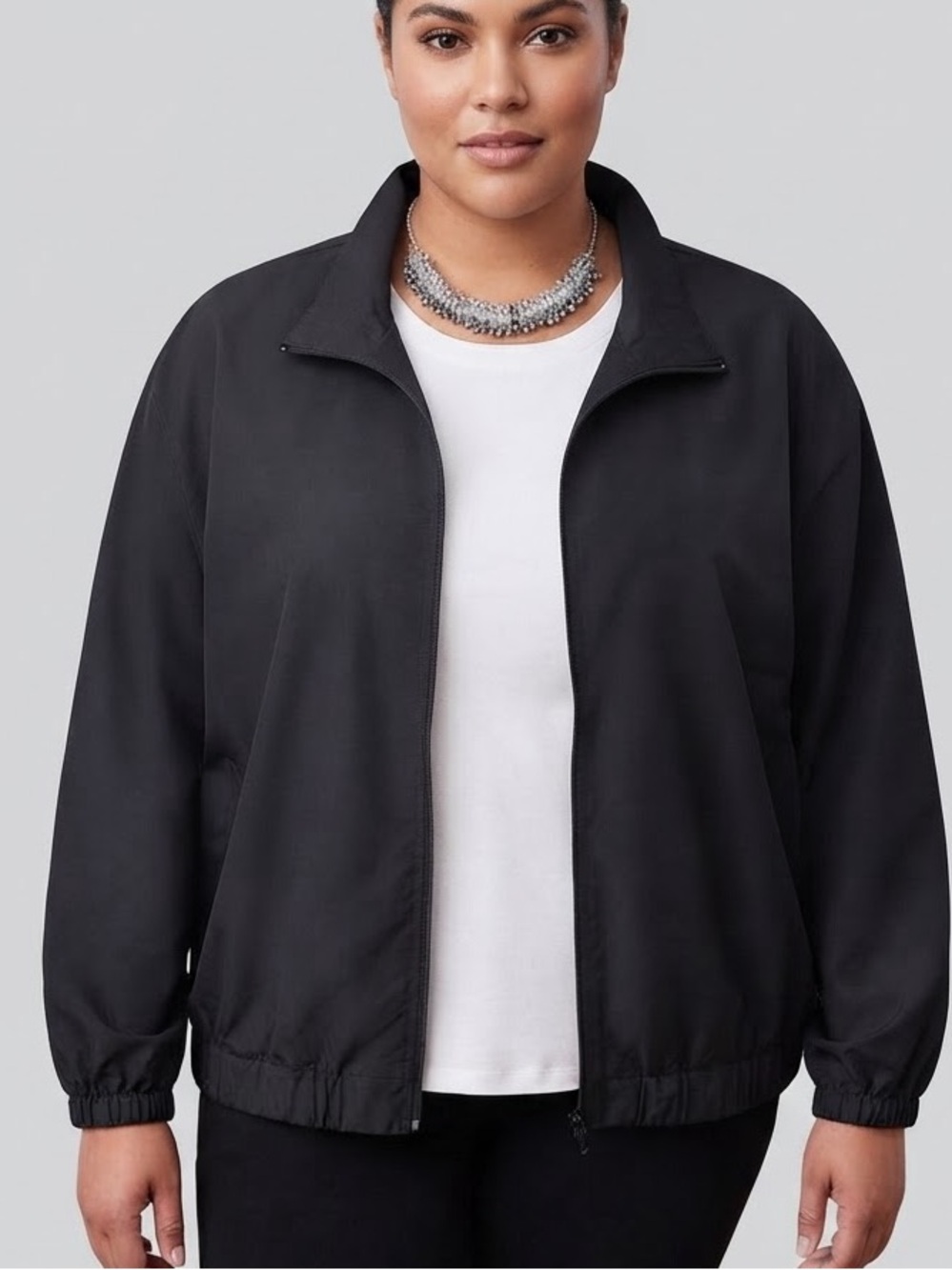 OLD NAVY StretchTech Packable Lightweight Ruffle Trim Jacket 3X